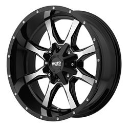 MO970 Gloss Black-Machined Wheel 20"x9" 94-18 Dodge Ram 1500